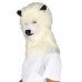 HPO White Polar Bear Wig with Mask - Long Synthetic Fibers | Premium Breathable Capless Cap