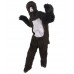 HPO Black an Grey Gorilla Costume with Mask  - Long Synthetic Fibers Bundle