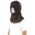 HPO Black an Greay Gorilla Wig with Mask  - Long Synthetic Fibers