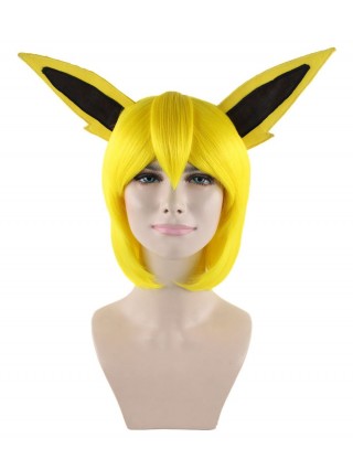 Monster Unisex Wig w/ Ears | Yellow Cosplay Wig | Premium Breathable Capless Cap