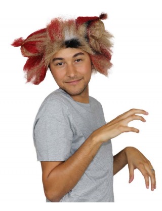 Musical Tri-Color Unisex Wig | Super Size Furry Animal Character Cosplay Halloween Wig | Premium Breathable Capless Cap