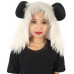 HPO White and Black Panda wig - Long Synthetic Fibers