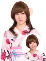Wigs2you 接髪片 無痕假髪接髪片 長款卷髪補髪塊 增厚加長假髪片 無劉海假髪套E-045