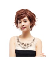 Ebine 全假髮 女短髮卷髮短梨花頭時尚燙髮型女中年媽媽假髮EW106