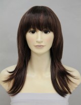 Wigs2you 全假髮 日本正品 長款 直 外翹 清爽 時尚 齊劉海 氣質OL型W-202