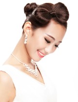 Wigs2you 髪飾 品牌正品 假髪配件女新款 個性時尚髪髻 女士蝴蝶結頭飾W-8238